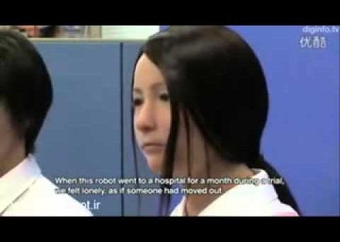 تماشای ویدئو ربات انسان نمای ژاپنی. هوش مصنوعی (