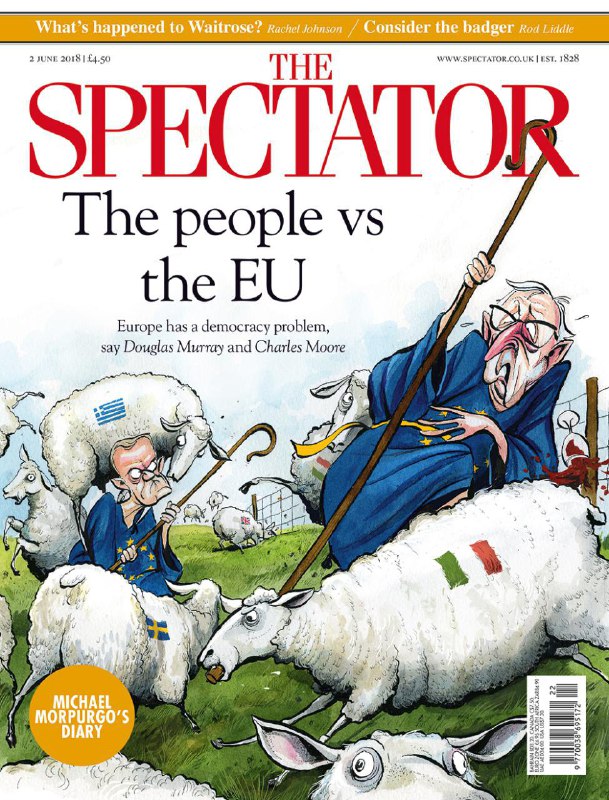 نشریه اسپکتاتور در تازه‌ترین شماره خود به «مردم علیه اروپا» اشاره کرده و مدعی است که اروپا با مشکل دموکراسی روبرو است