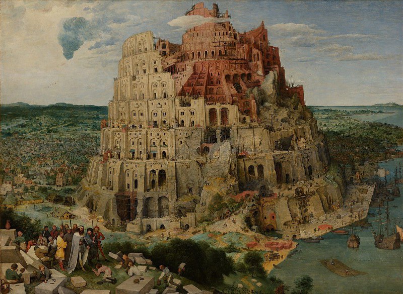 The Tower of Babel by Pieter Bruegel (۱۵۲۵-۱۵۶۹)