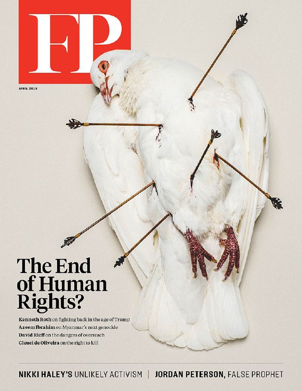 ⁠نشریه ⁣معتبر فارین پالیسی در تازه‌ترین شماره خود، به بررسی مساله «پایان حقوق بشر» پرداخته است با تصویری نمادین از تیرباران شدن کب