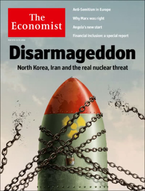 ⁣⁣هفته نامه اکونومیست در تازه‌ترین شماره خود با انتخاب تیتر «disarmageddon» به اهمیت از میان رفتن تهدیدات اتمی پرداخته است