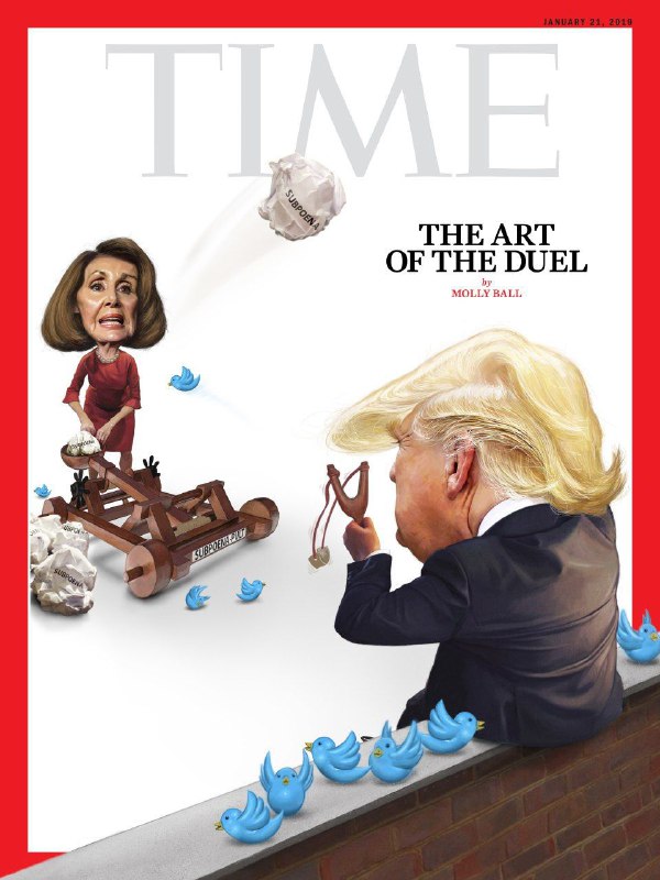 «هنر دوئل» روایت تایم از نبرد بین ترامپ و نانسی پلوسی رییس مجلس نمایندگان آمریکا