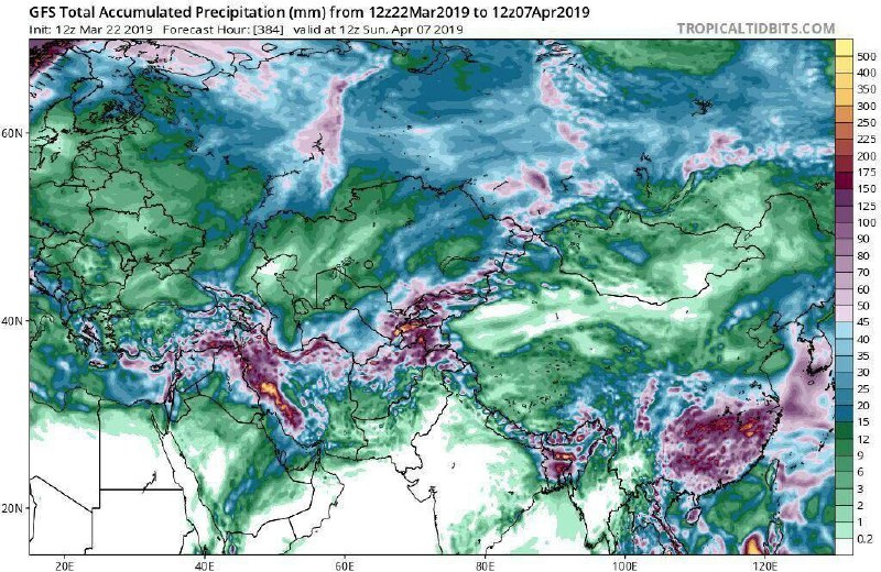 ایران، پر باران‌ترین کشور در آسیا و اروپا برای ۱۶ روز آینده/اقتصاد نگار.. 🔹اقتصاد در گذر زمان: