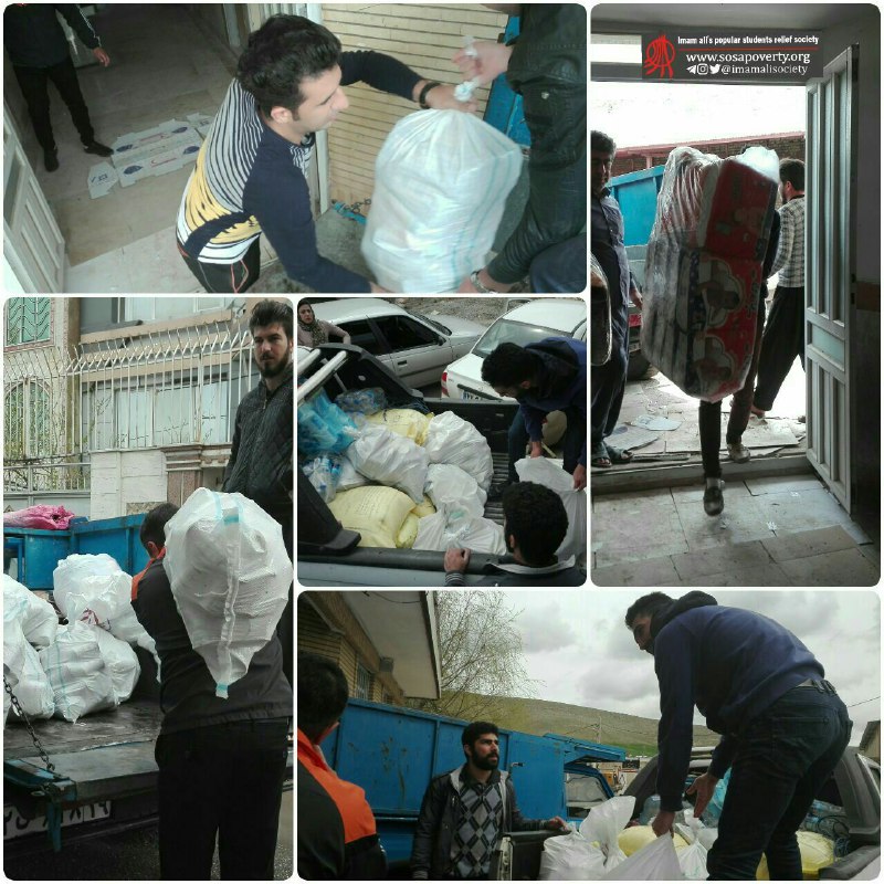 🔴 بارگیری محموله کمک‌های مردمی اهدایی به سیل زدگان در ستاد کرمانشاه جهت توزیع در بخش کاکاوند شهرستان دلفان (۹۸/۱/۲۳) …🆔