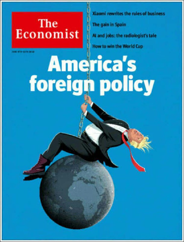 📌طرح جلد شمارۀ جدید نشریۀ با عنوان «سیاست خارجی آمریکا»
