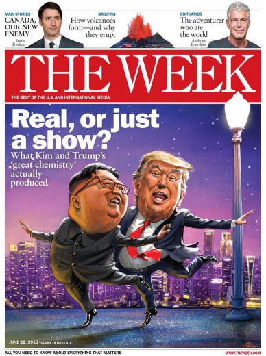 هفته نامه ویکدر تازه‌ترین شماره خود با انتخاب تیتر «واقعی یا صرفا نمایشی؟» به بررسی رابطه آمریکا و کره شمالی پرداخته است