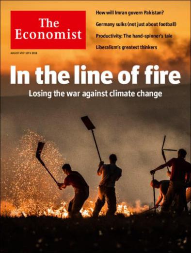 نشریه اکونومیست در شماره اخیر خود با انتخاب عنوان «در خط آتش» به شکست در نبرد علیه تغییرات اقلیمی اشاره کرده است