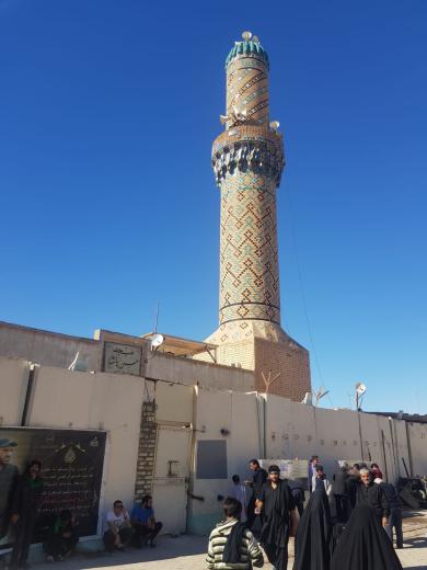مسجد حسن باشا در سامرا که بیشترش خراب شده