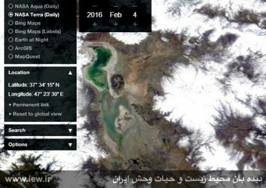 جدیدترین تصویر ماهواره ناسا از دریاچه ارومیه پس از افزایش ۴۹ سانتی متری تراز سطح آب/ ۱۵ بهمن 💧www