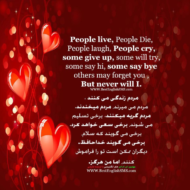 Happy Valentine's Day ❤️❤️. بهترین اس ام اس‌های انگلیسی با ترجمه 👇
