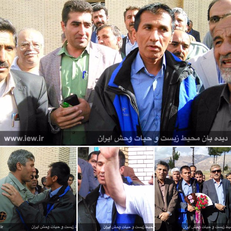 خبر فورى:.. محیط بان اسعد تقی زاده دقایقى قبل پس از هفت سال از زندان آزاد شد …پایگاه خبری