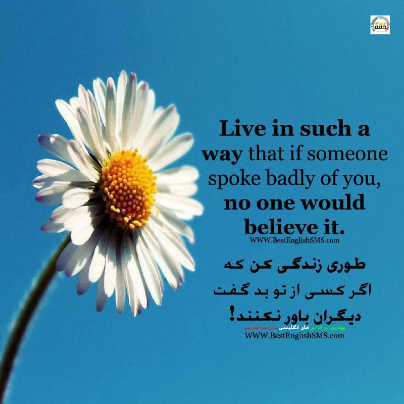 طوری زندگی کن که اگر کسی از تو بد گفت دیگران باور نکنند!. Join Us 👇🌺