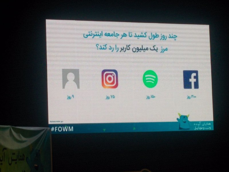 این آمار تو همایش خیلی جالب بود. عالیه!