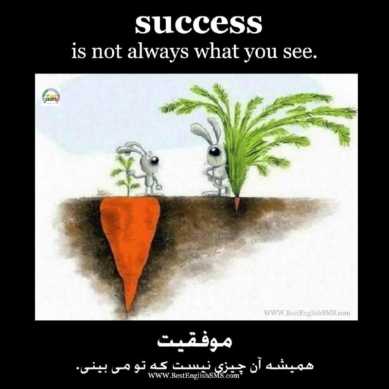 موفقیت همیشه آن چیزی نیست که تو می‌بینی …Join Us👇🌷