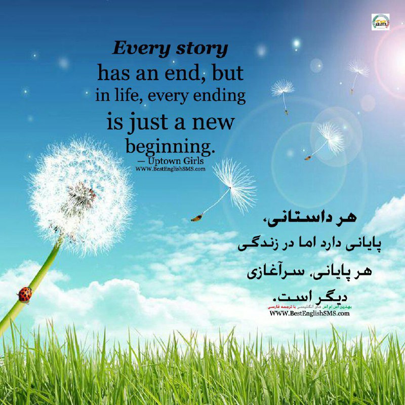هر داستانی، پایانی دارد اما در زندگی هر پایانی، سرآغازی دیگر است …Join Us👇🌷