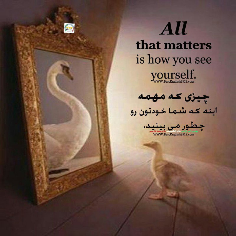 چیزی که مهمه اینه که شما خودتون رو چطور می‌بینید …Join Us👇🌷