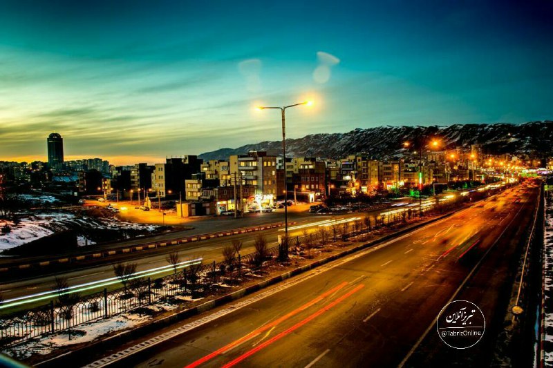 نمای زمستانی زیبا از تبریز👌.. 📸 عکس: نوید صادقی.. تبریز آنلاین 👇