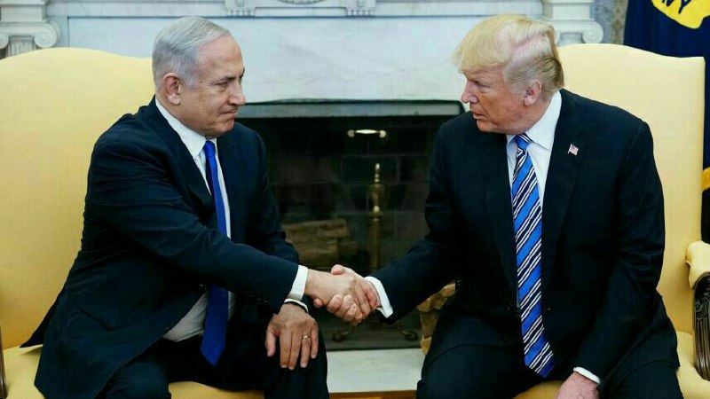 نتانیاهو پس از دیدار ١ساعته با ترامپ:. من و ترامپ تنها ۱۵ دقیقه درباره فلسطینیان صحبت کردیم