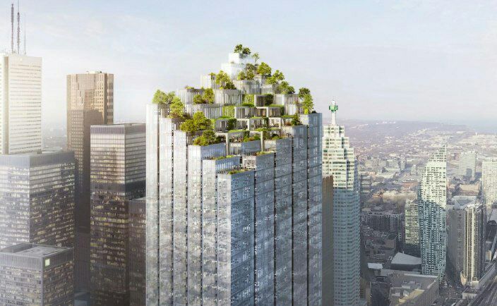 فرهنگ‌خوب ایجاد فضای سبز در برج‌ها در کشور کانادا!