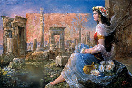 پوشش زنان ایران باستان، بسیار فاخر و دارای طرح و رنگهای زیبایی بوده. 🌍