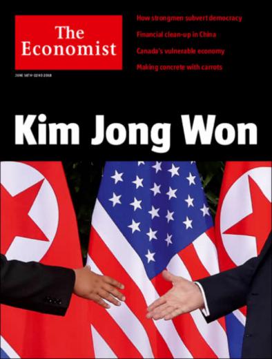 اکونومیست در شماره اخیر خود به دیدار آمریکا و کره شمالی اشاره کرده و تیتر «کیم جونگ پیروز شد» را برگزیده است