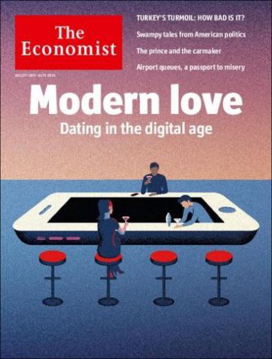 اکونومیست در شماره اخیر خود به «عشق مدرن» و ورود دنیای دیجیتال به این موضوع پرداخته و مطالبی نیز پیرامون بحران ترکیه و … دارد