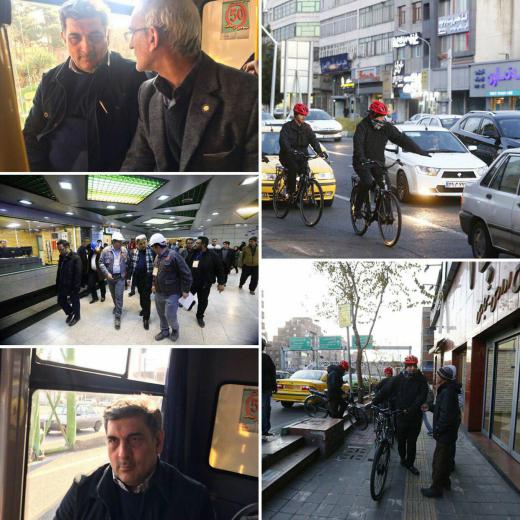 📣 پیروز حناچی، شهردار تهران سه‌شنبه بدون‌خودرو را امروز به‌اوج‌ رساند؛ با دوچرخه، مترو و اتوبوس رفت تا سری به خط ٦ مترو بزند و مرک