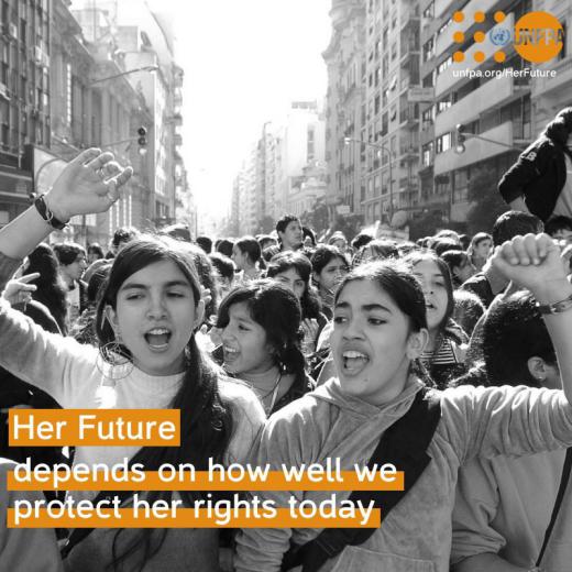 توییتر سازمان ملل به مناسبت روزجهانی جمعیت:. آینده دختران بستگی به دفاع امروز ما از این حق دارد